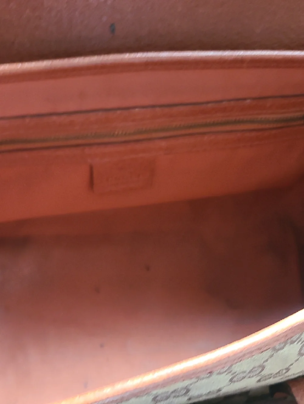 Gucci Bamboo Bullet Bag Brown/Tan GG Monogram Shoulder Bag with Gold Hardware - Picture 7 of 8